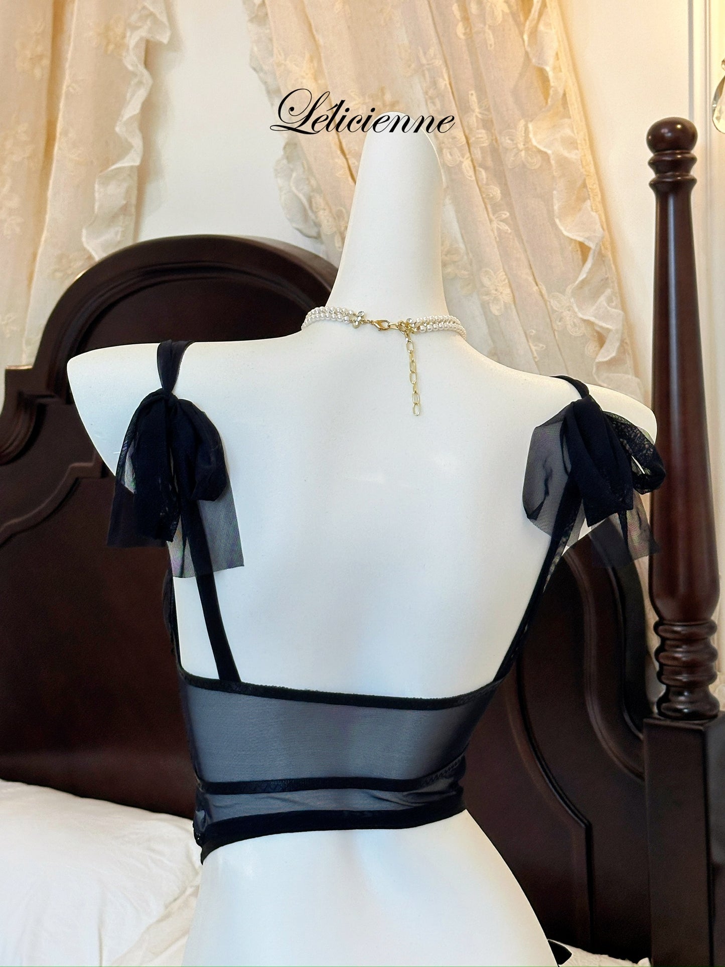 Bella Corset & Panty Set Black